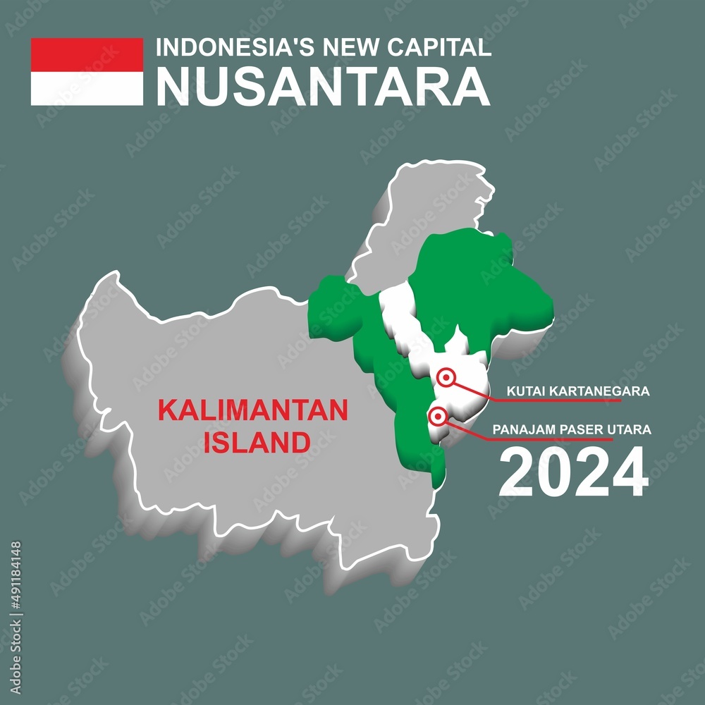 Lokasi Ibukota Nusantara (IKN) di Kalimantan Timur