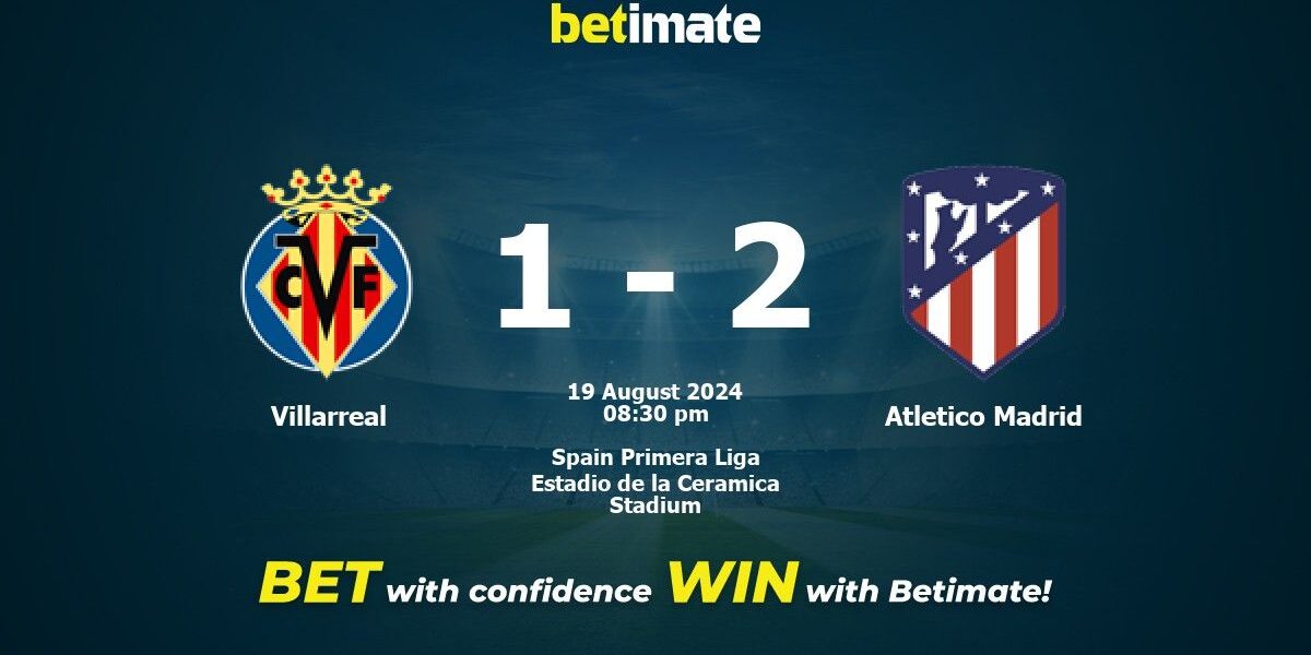 Villarreal vs Atlético Madrid Prediksi Skor dan Analisis