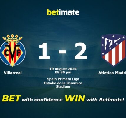 Villarreal vs Atlético Madrid Prediksi Skor dan Analisis