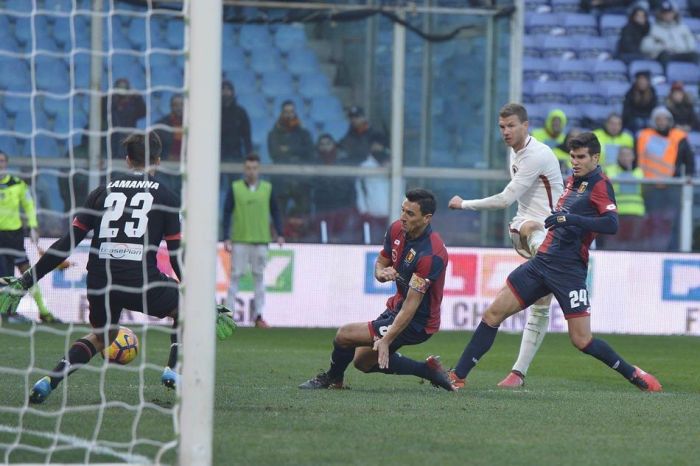 Genoa Vs AS Roma Tuntas 1-1