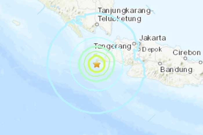 Earthquake reported sukabumi magnitude significant