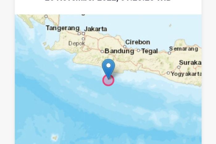 TIGATOGEL - Data gempa Pangandaran terbaru dari BMKG