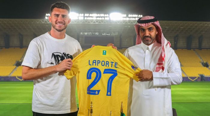 TIGATOGEL - Laporte mencetak gol kemenangan Al Nassr vs Esteghlal