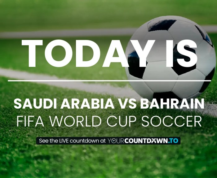 Link Live Streaming Arab Saudi Vs Bahrain - The Reds Bisa Ikuti