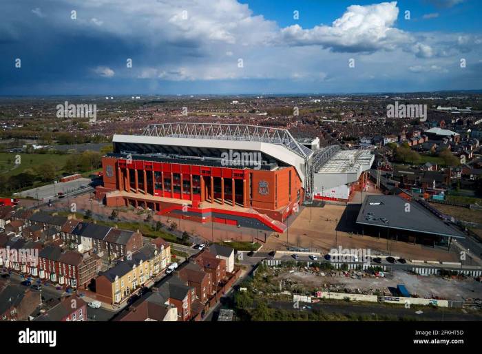 Anfield stadium ecured cu templo die vis billeder